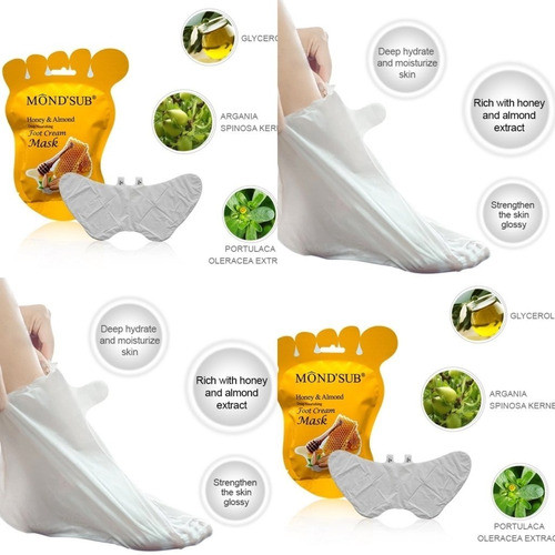 Mascarillas De Pies Hidratantes Nutricion Profunda Miel 1