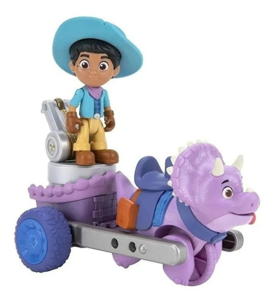 Muñeco Dino Ranch Dino C/vehiculo + Miguel 8cm 87134 Srj 1