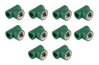 Tee 25mm Fusión Con Rosca Hembra 1/2  Pack X 10 Unidades 0