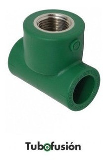 Tee 25mm Fusión Con Rosca Hembra 1/2  Pack X 10 Unidades 1