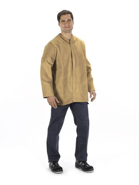 Chaqueta Soldador Natural Cierre Velcro T:m Juba- Ynter Indu 0
