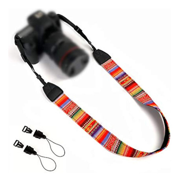 Wanby Correa De La Cámara De Lona Arco Iris Correa 0