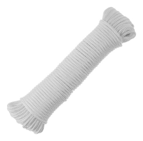 Soga Trenzada De Poliéster Blanca De 4 Mm X 14 Mts 0