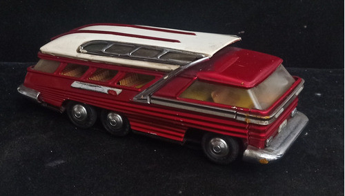 Antiguo Autobús De Chapa Chino Vintage Futurista 1