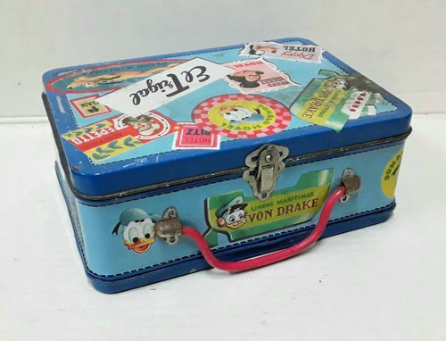 Lonchera De Chapa Litografiada De Productos El Trigal Disney 0