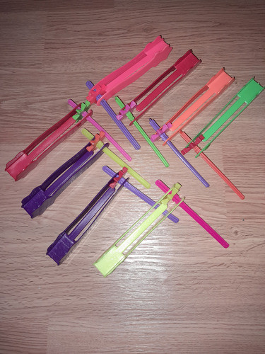Matracas De Colores X8u Impecables 1