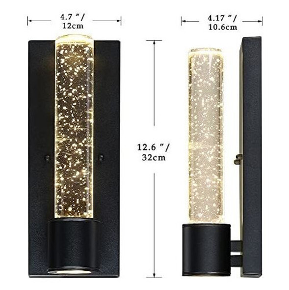 Lámpara Para Exteriores Burbuja Cristal Led Columna Elegante 1 Lámpara Para Exteriores Burbuja Cristal Led Columna Elegante 1