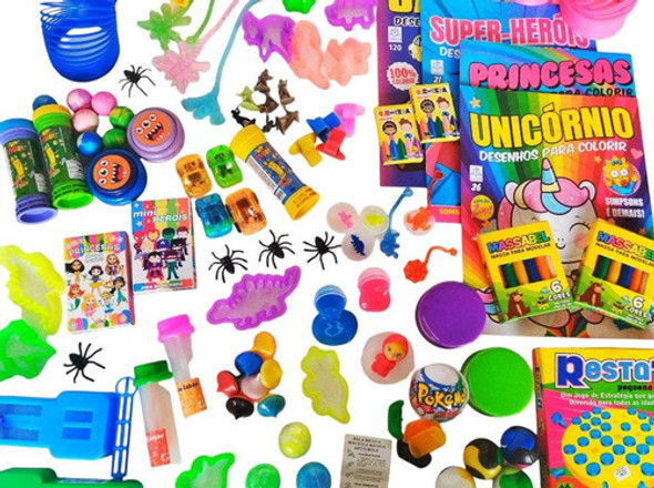 Kit 60 Prenda Festa Junina Brinquedos Doação Brinde Infantil 0