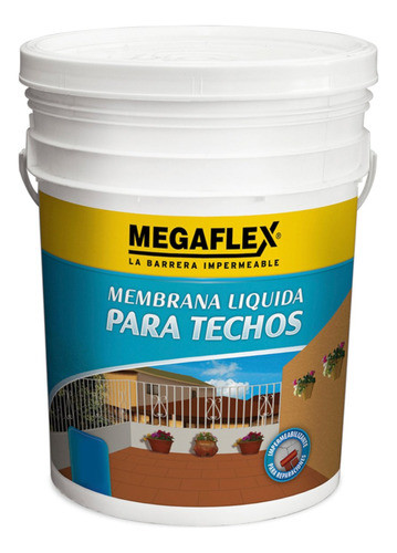 Membrana Liquida Emultrans 20 Kg Megaflex Techos Roja 0