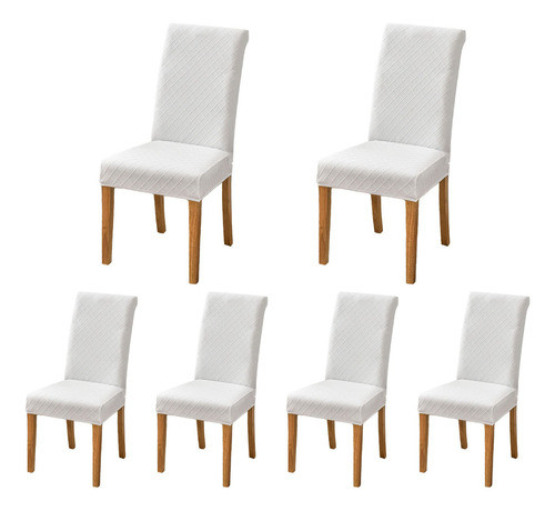 Conjunto De 6 Fundas Para Sillas, Elásticas Y Lavables, Para 0