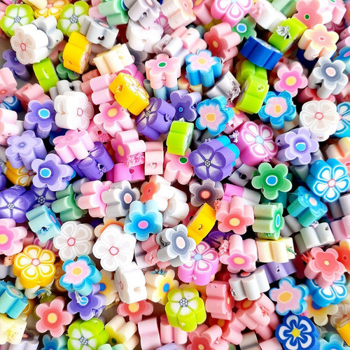 Miçanga P/ Pulseiras - Flor - 10mm - 50pçs 0
