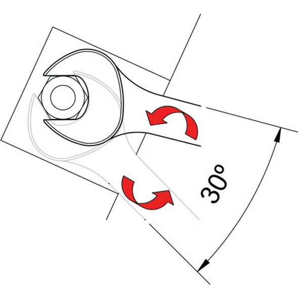 Llave Combinada Tramontina Pro 3/4 Pulgada 1