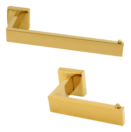 Kit Acessórios Banheiro Lavabo Em Aço Inox 304 Dourado Gold 0