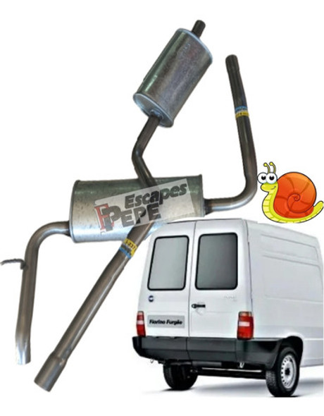 Silenciador Trasero + Delantero Fiorino - Calidad Reforzada 1
