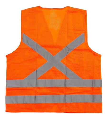 Colete Refletivo Com Bolso E Ziper Laranja Tam Eeg/11 - Volk 1