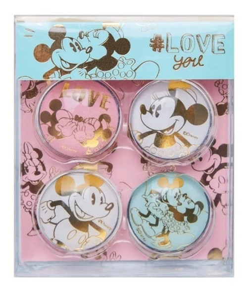 Imanes Magnetico Pastel Mickey Minnie Mooving X 4 Unidades 0