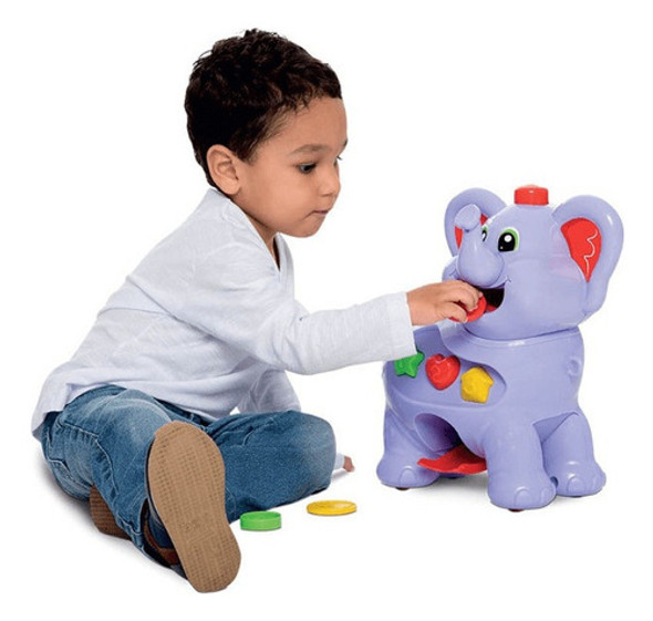 Elefante Didático Amiguinho Comilão - Mercotoys 1 Elefante Didático Amiguinho Comilão - Mercotoys 1