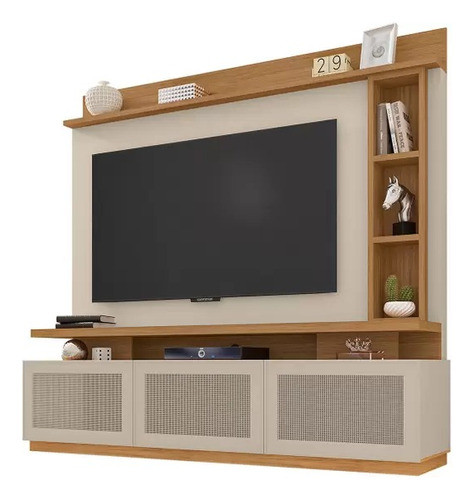 Modular Rack Mueble Tv Itapua Puertas Estantes 143 - Amarelo 0