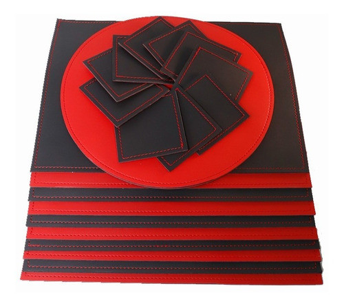 Set 6 Individuales Mas 6 Posavasos 0
