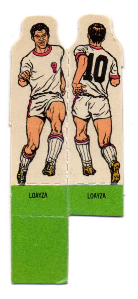 Huracan Silhouette Football Figurine 1968 Loayza - Unused (Used) - Vintage Soccer Collectible from Crack 1968 Collection
