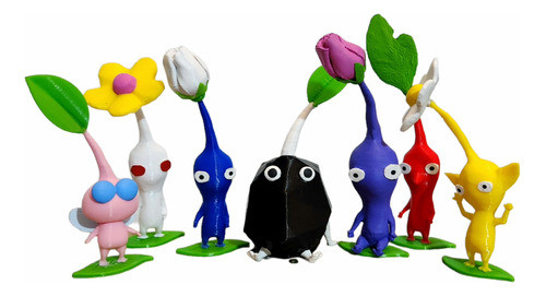 Figura Impresion 3d Pikmin 10cm X 7un 0