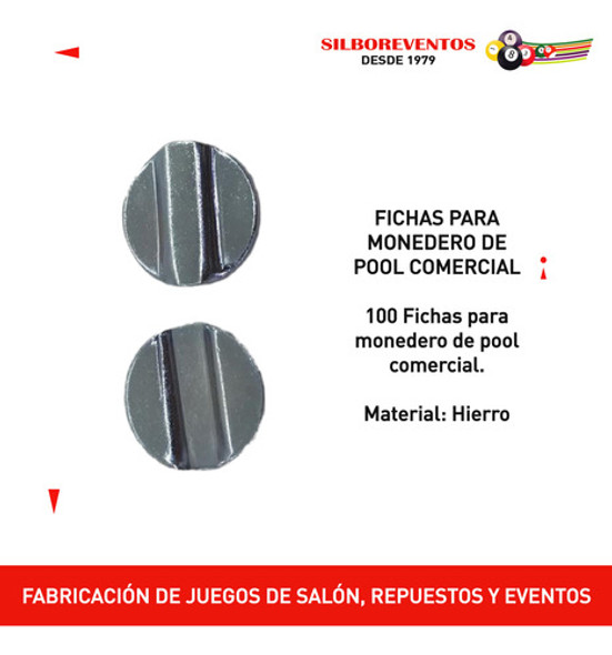 Fichas De Pool Y Para Arcades 1