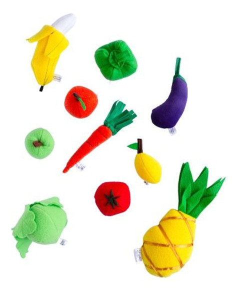 Frutas Y Verduras De Tela Para Jugar - Comida De Tela 0