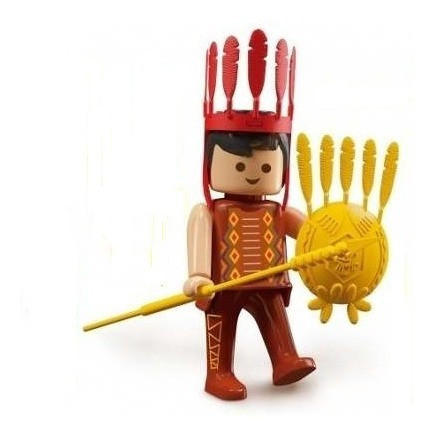 Flokys Cacique Simil Playmobil Articulado Original 01-2002 1