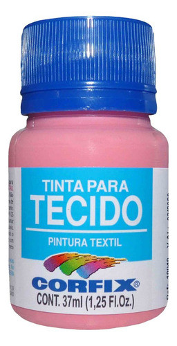 Tinta Para Tecido Fosca Corfix 342 Rosa Cha 37ml 0