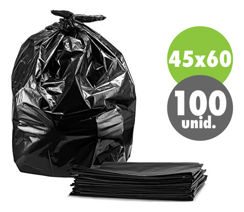 Bolsa Residuos Negra 45x60 - Pack X100 Unid. 1