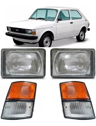 Juego Óptica Faro Giro Delantero Fiat 147 Viejo Sorpasso Cl5 0