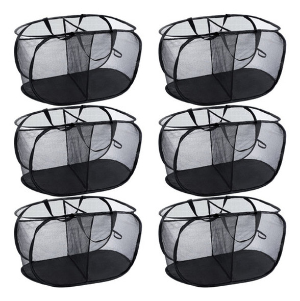 Didaey 6 Cestas Plegables De Malla Para Lavanderia, 2 Compar 0