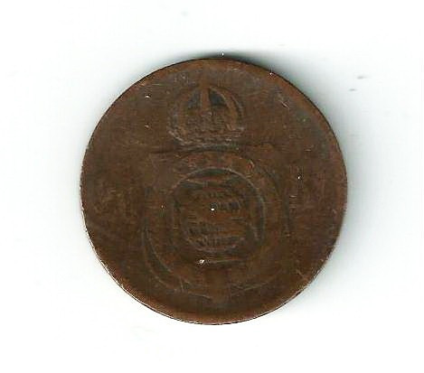 Fk Brasil 20 Reis 1869 Cobre Imperio Don Pedro I I Circulada 0