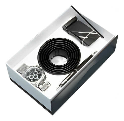 Set De Regalo Hom 3p Reloj Cinturon  Lapicera 0