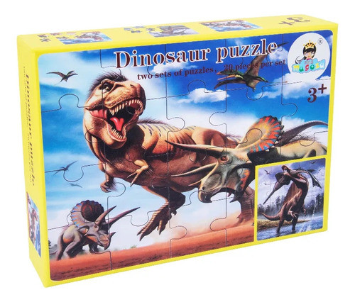 Rompecabezas De Dinosaurio Set X2 40 Piezas Ltf Shop 0