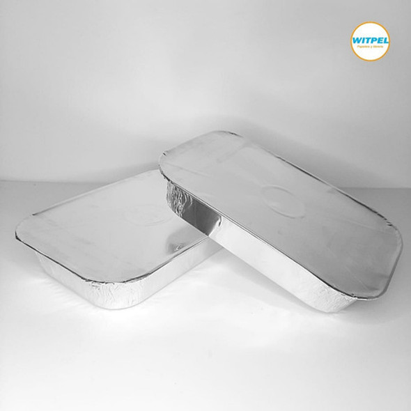 Bandeja De Aluminio Descartable / Con Tapa F-100 X 200 Unid 1