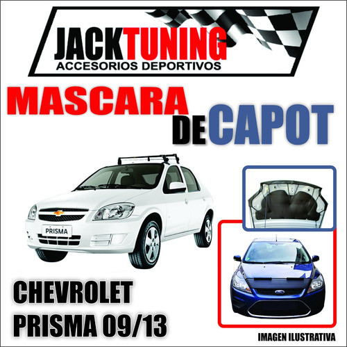 Mascara De Capot Chevrolet Prisma 09-13  En Ecocuero 0
