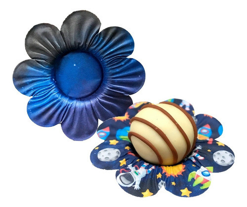 60 Unidades - Porta Forminha Doce Astronauta - Sweet Flower 0