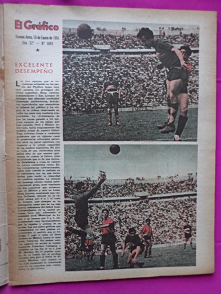 El Grafico N° 1641 Año 1951 Marcos Ciani - Cai Vs Sport Boys 1