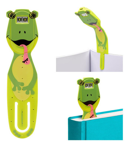 Separador De Libro Con Luz Recargable Por Usb (rana) 0