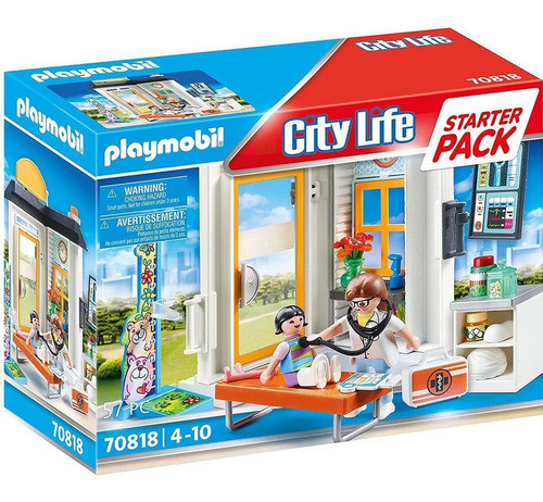 Playmobil City Life Starter Pack Pediatra Para Niños Febo 0