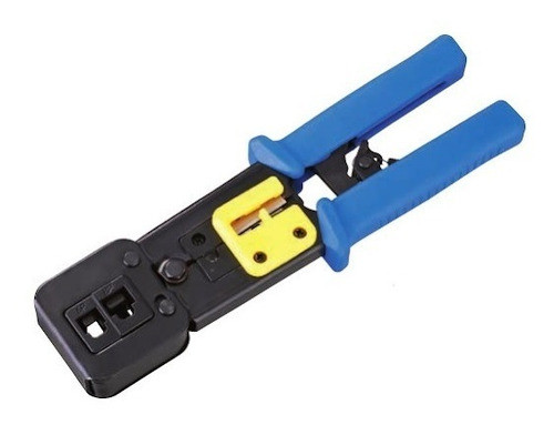 Pinza Crimpiadora Rj45 8 Contactos Pasante 376z + 100 Fichas 1
