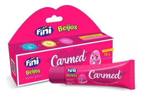 Kit 3 Hidratante Labial Carmed Fini Beijo Dentaduras Bananas 1
