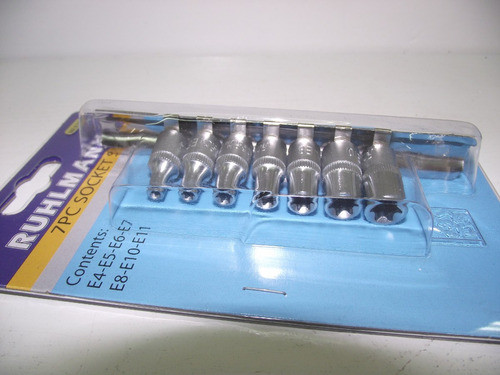 Juego Tubos Bocallaves Torx Hembra 1/4 7p Ferreteria Vazquez 1