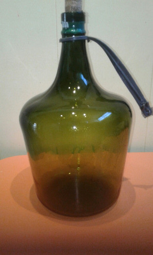 Damajuana De Vino 5l Vidrio Verde 0