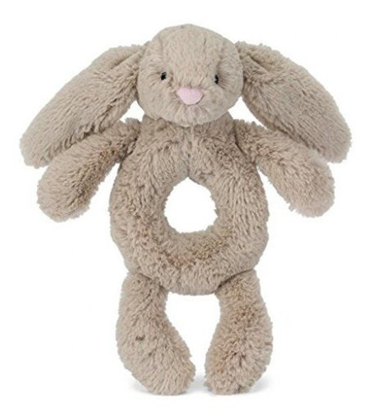 Jellycat Bashful Beige Bunny Grabber 7 Pulgadas 0