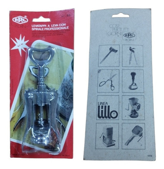 Sacacorchos Pedrini Mariposa Vintage Importado Ital Cromado 1 Sacacorchos Pedrini Mariposa Vintage Importado Ital Cromado 1