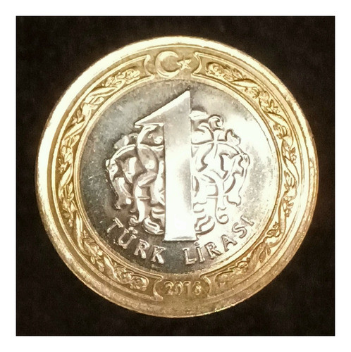 Turquía 1 Lira 2016 Sin Circular Km 1244 1