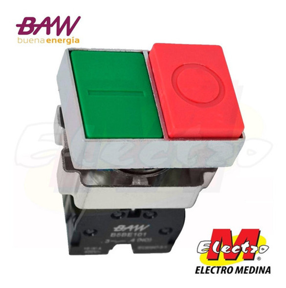 Aro Metalico On-off Rojo Verde Baw Electro Medina 0