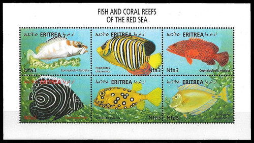 Fauna Marina - Eritrea 2000 - Hojita Mint - Yvert 397-402 0